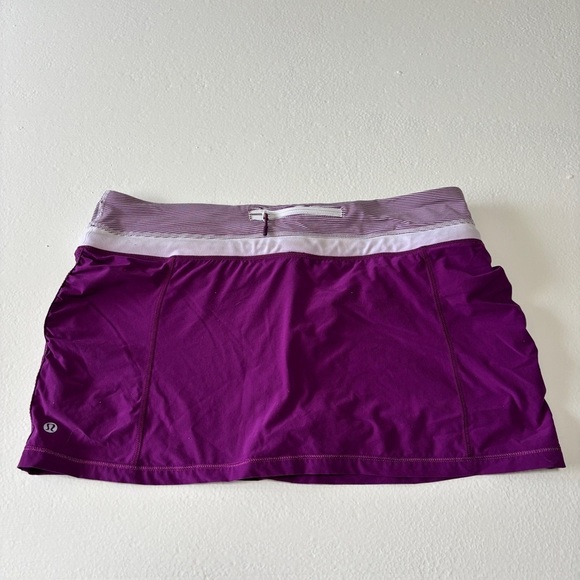 Lululemon Run Energy Athletic Purple Skirt Skort Size 10 - Picture 7 of 12